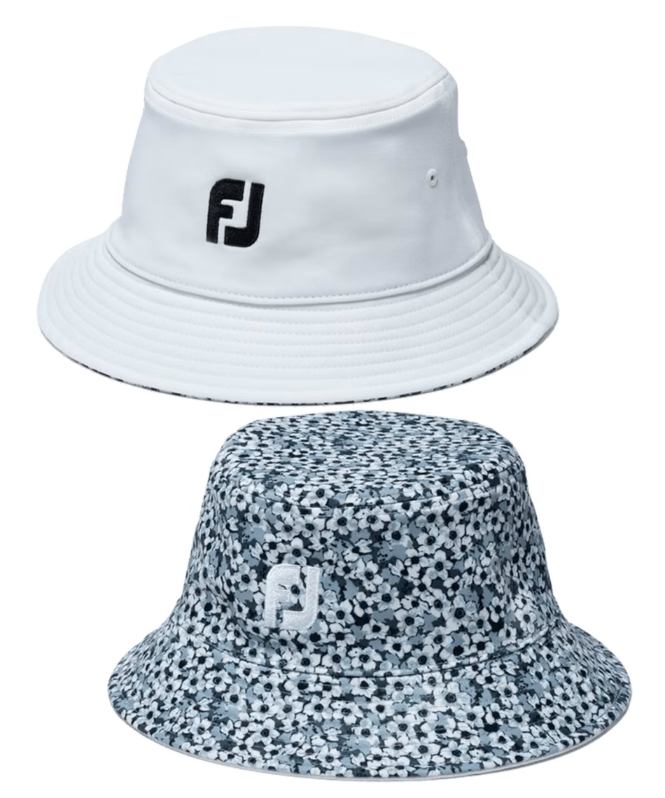 フットジョイ(FootJoy) ゴルフ ハット 撥水フラワープリントリバーシブルバケットハット FH24WRB 【国内正規品】【2024年春夏モデル】