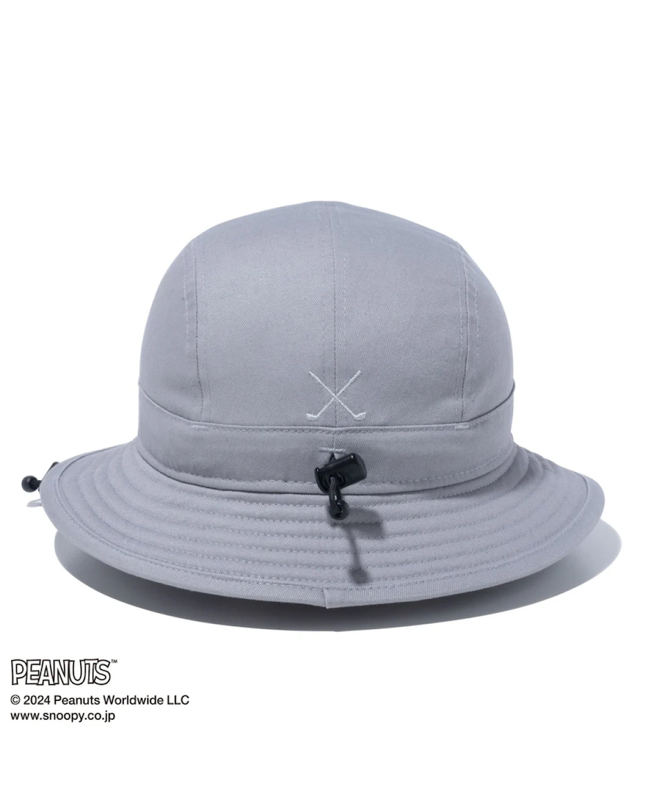 スヌーピー　ニューエラ　ゴルフ　ハット　グレー ニューエラ(NEW ERA) ゴルフ ハット スポーツバケット PEANUTS