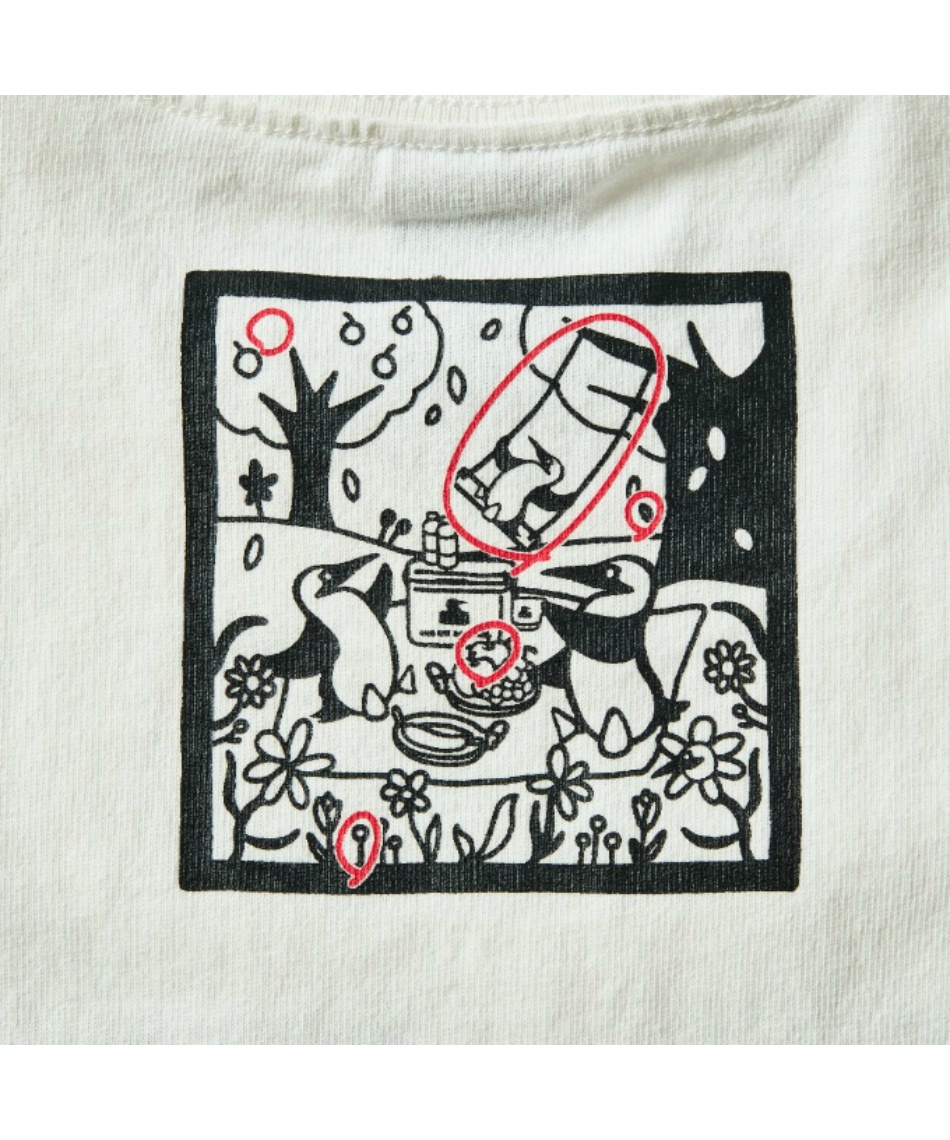 Tシャツ 半袖 Mistake Hunti T 間違い探し Tシャツ CH11-2415 White