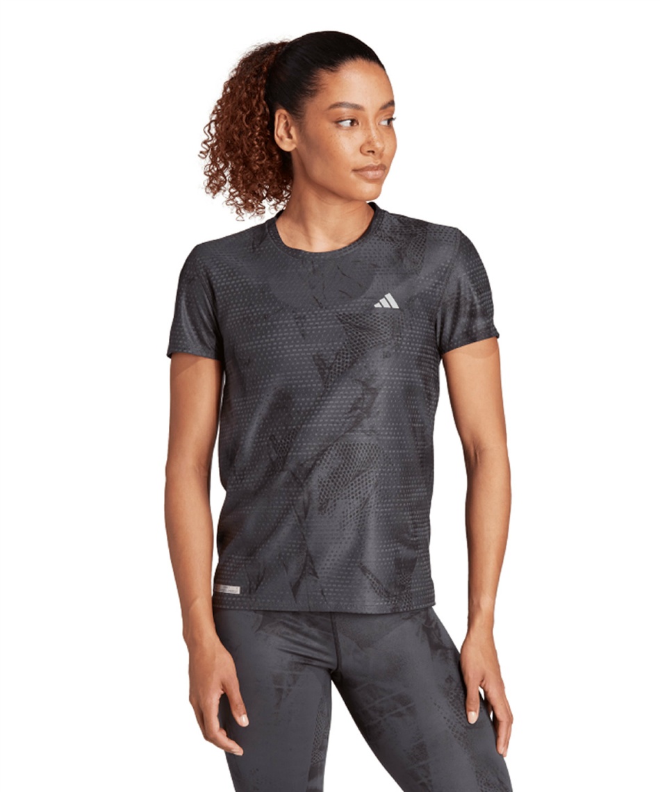 ランニングウェア Tシャツ 半袖 Ultimateadidas 総柄プリント 半袖T