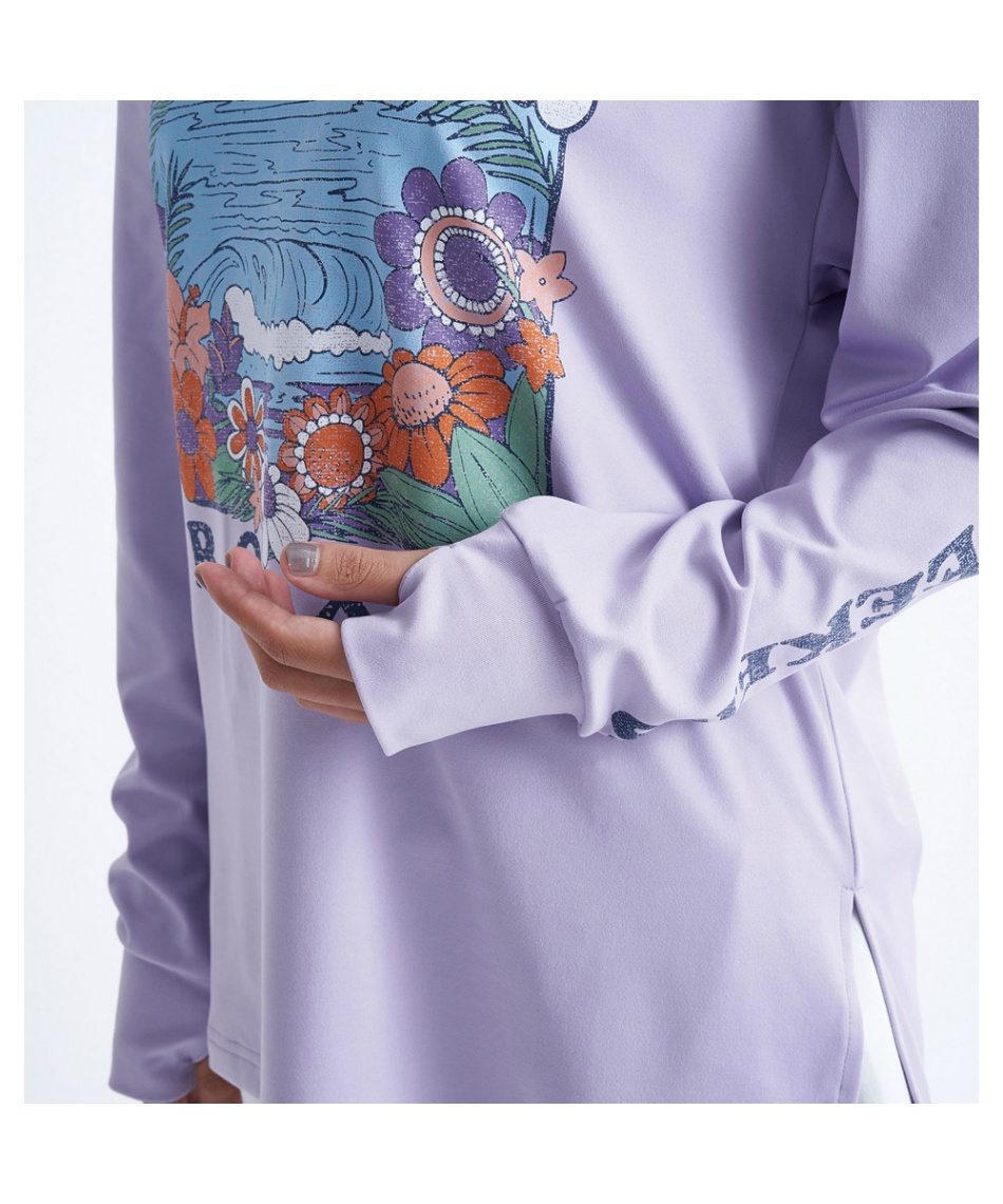 Roxy - 長袖ラッシュガード  ハワイ　デザイナー　レア　限定1 ロキシー(ROXY) ラッシュガード 長袖 DRINK THE WAVE RASH