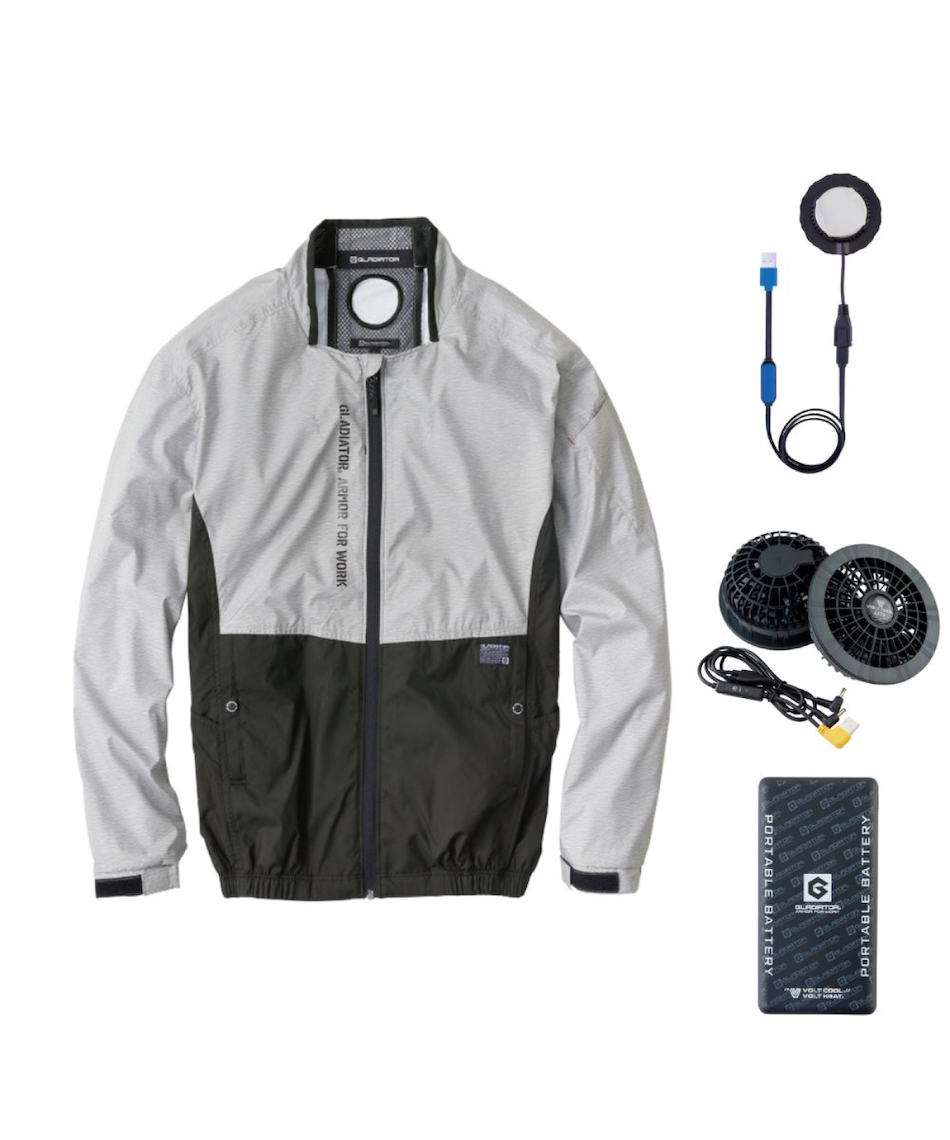 【新品 プロ仕様】VOLTCOOL & GLADIATOR 空調ウェアセット！ コーコス G-1919-SET（スターターセット）｜空調服・EFウェア