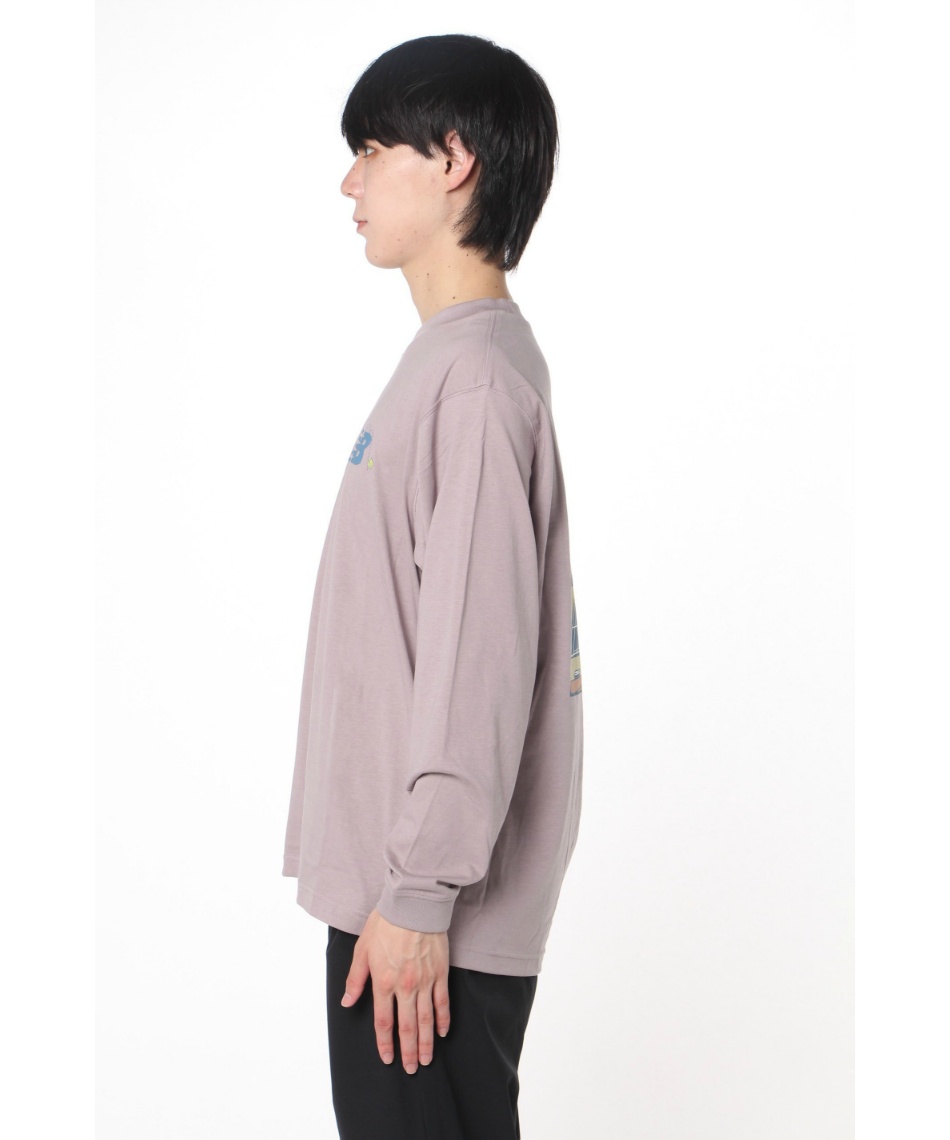 Tシャツ 長袖 NBバックプリント テニスコート ロンT MT43576