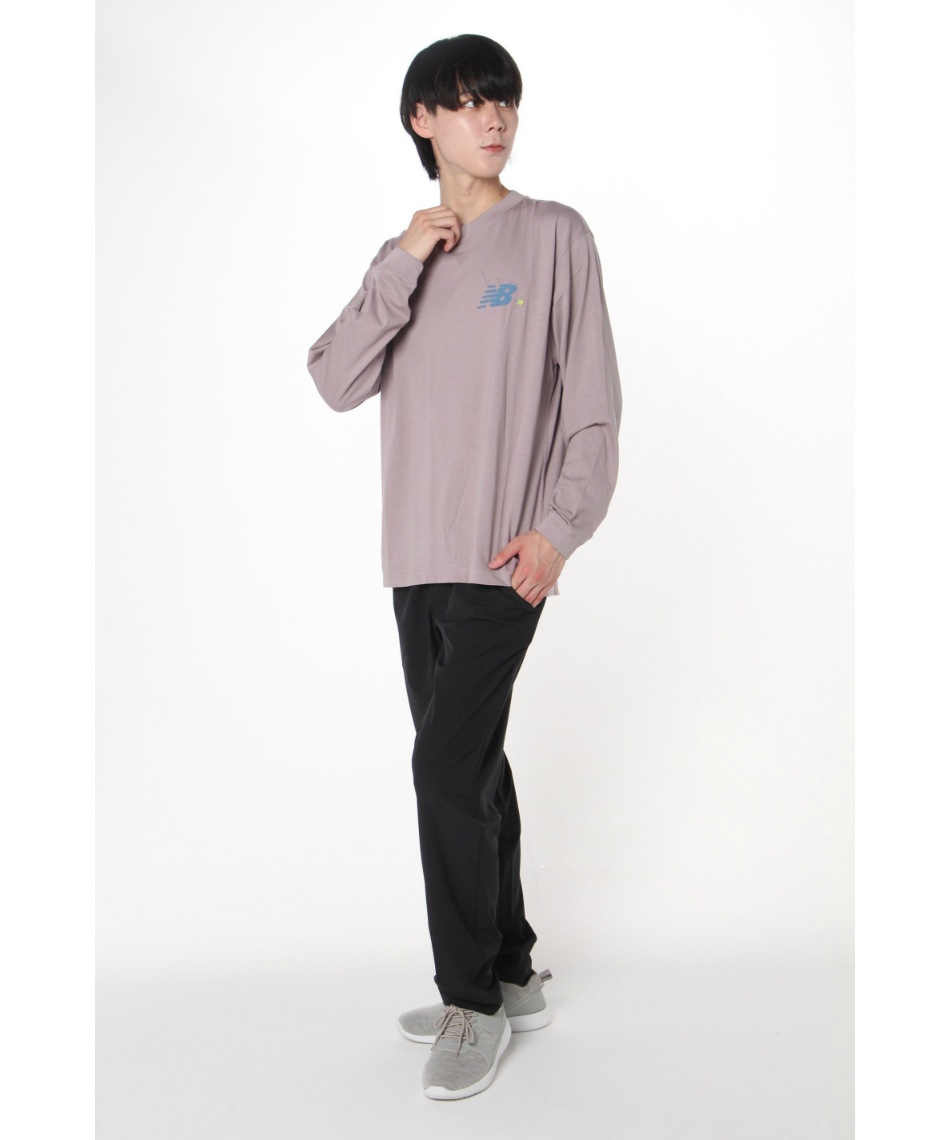 Tシャツ 長袖 NBバックプリント テニスコート ロンT MT43576