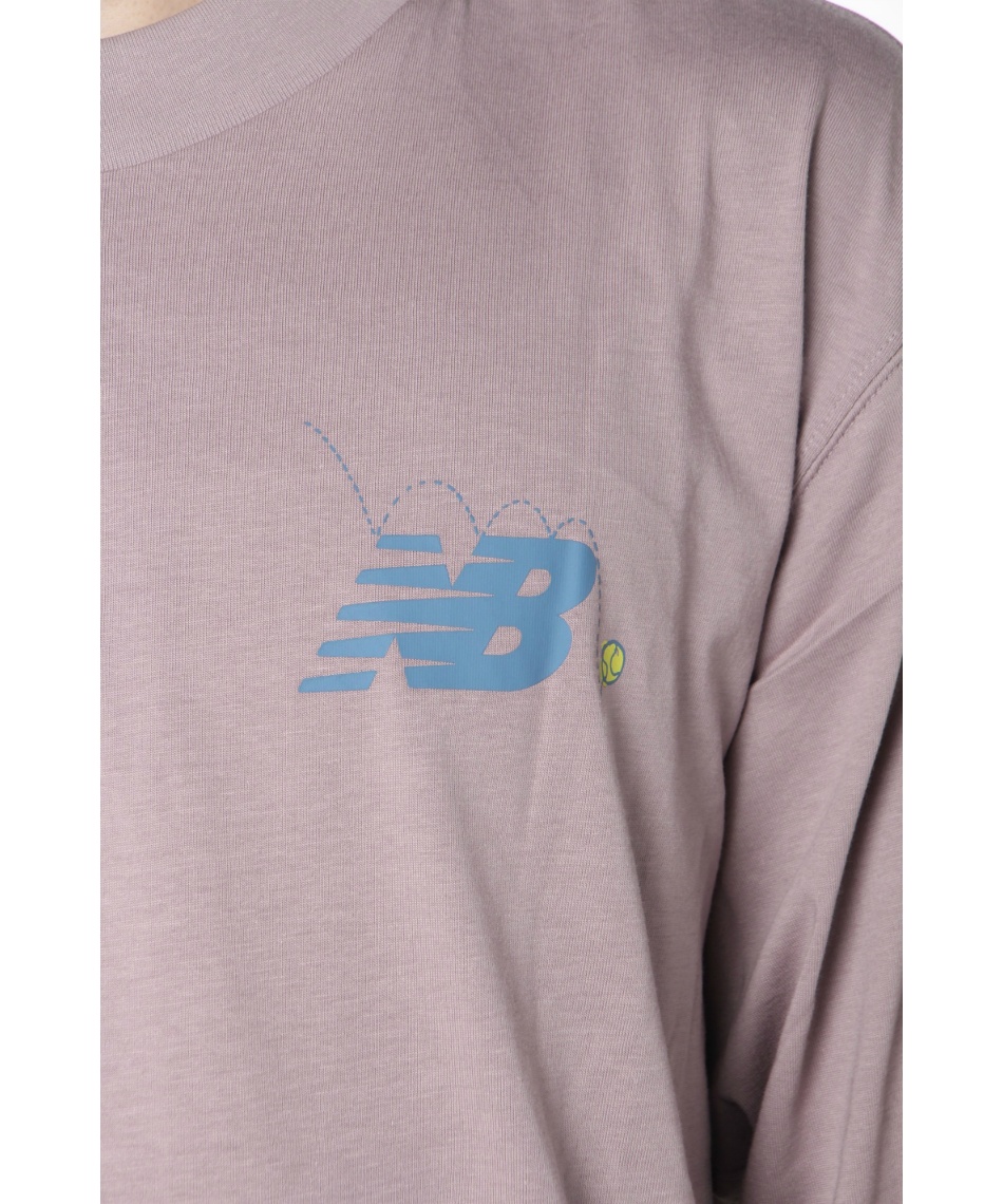 Tシャツ 長袖 NBバックプリント テニスコート ロンT MT43576