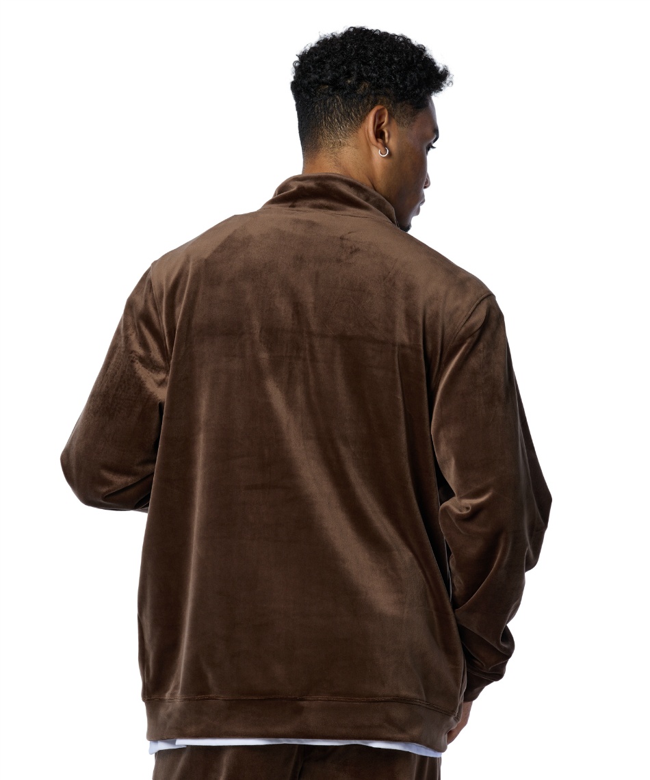 スウェットジャケット UAベロア フルジップ ジャケット 1388261-230