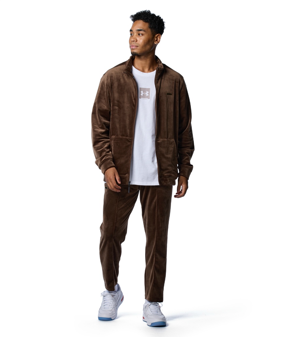 スウェットジャケット UAベロア フルジップ ジャケット 1388261-230