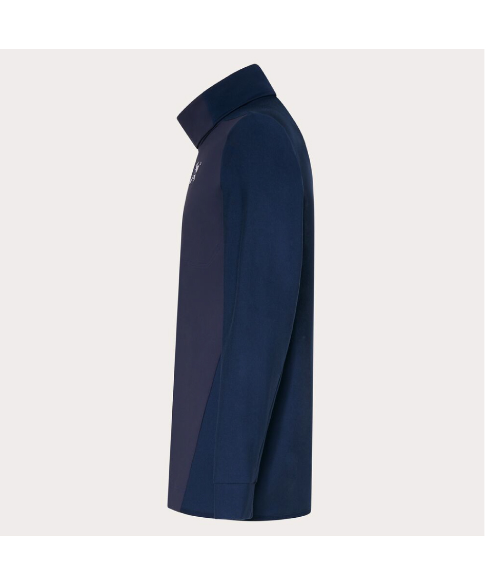 ゴルフウェア スウェット スカルストレッチタートルネックミドラー