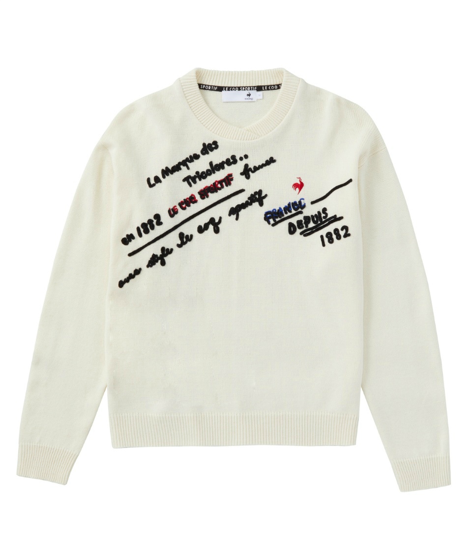 l|Cg76pt 45% OFF^SALE yzRbNX|eBt(le coq sportif) StEFA Z[^[ ό`N[lbNZ[^[ LG4FST03L fB[X WH00 M