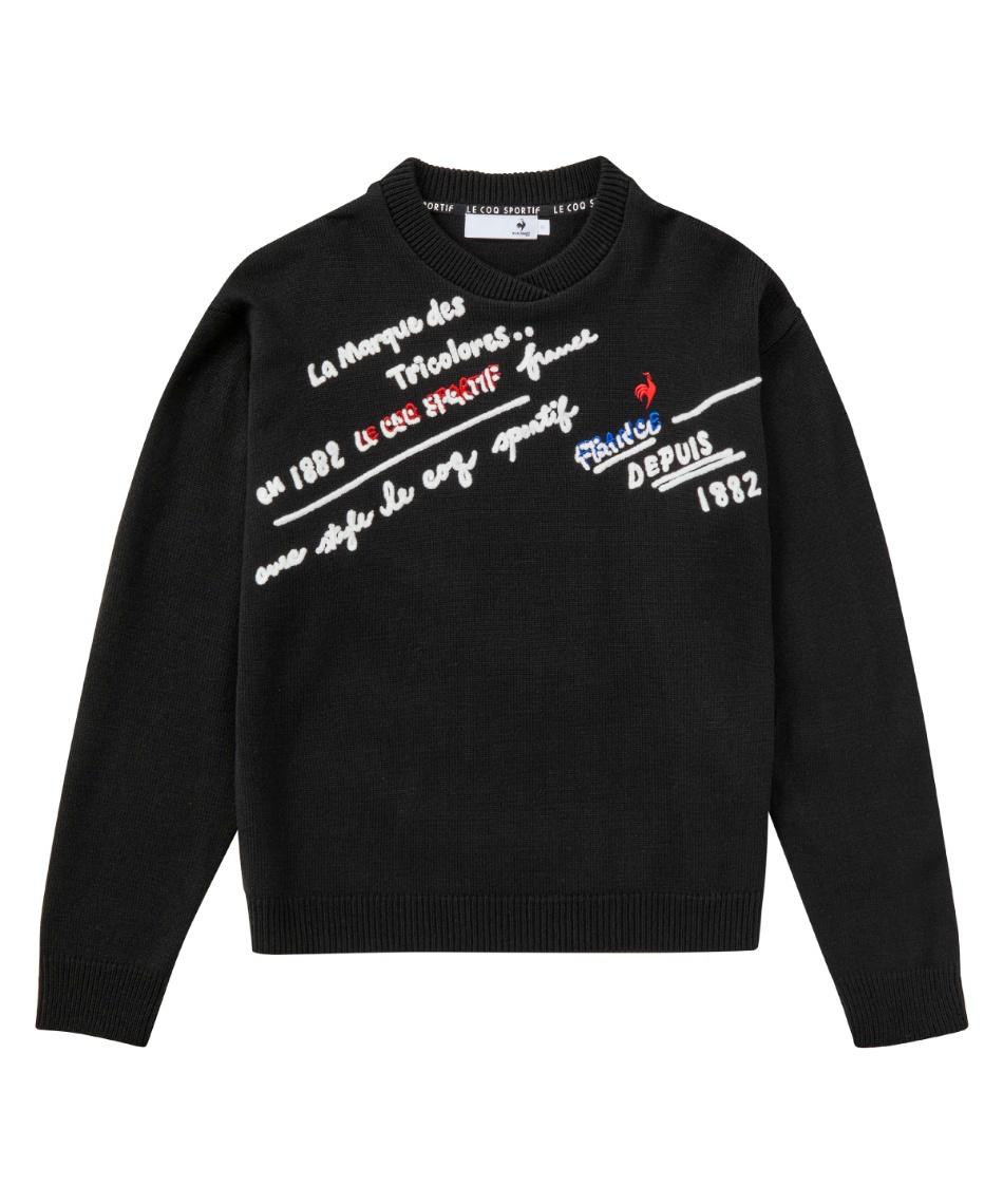 l|Cg76pt 45% OFF^SALE yzRbNX|eBt(le coq sportif) StEFA Z[^[ ό`N[lbNZ[^[ LG4FST03L fB[X BK00 L