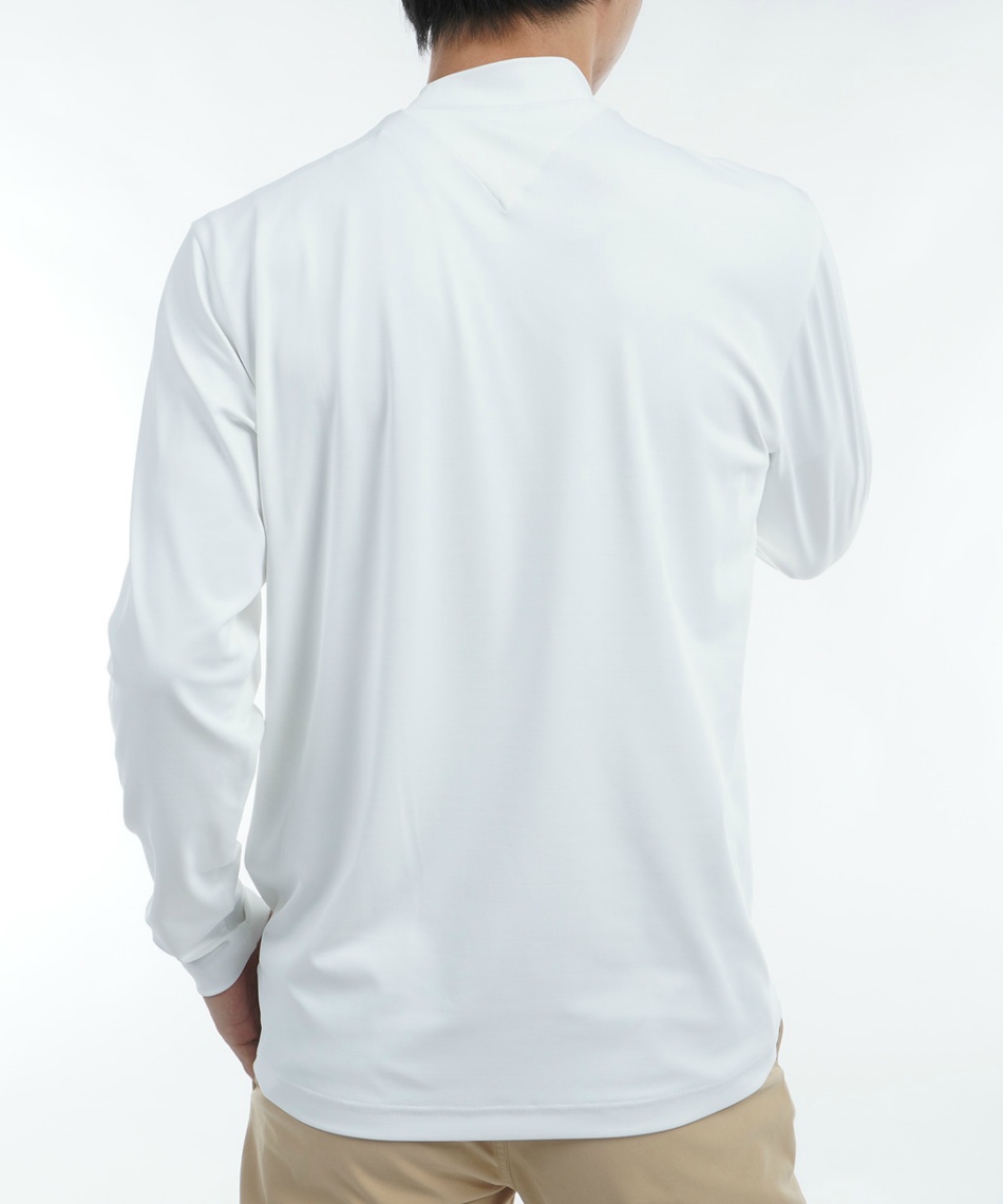 新品　トミーヒルフィガーゴルフ　モックネック　長袖シャツ　カットソー　ホワイト トミーヒルフィガーゴルフ(TOMMY HILFIGER GOLF) ゴルフウェア