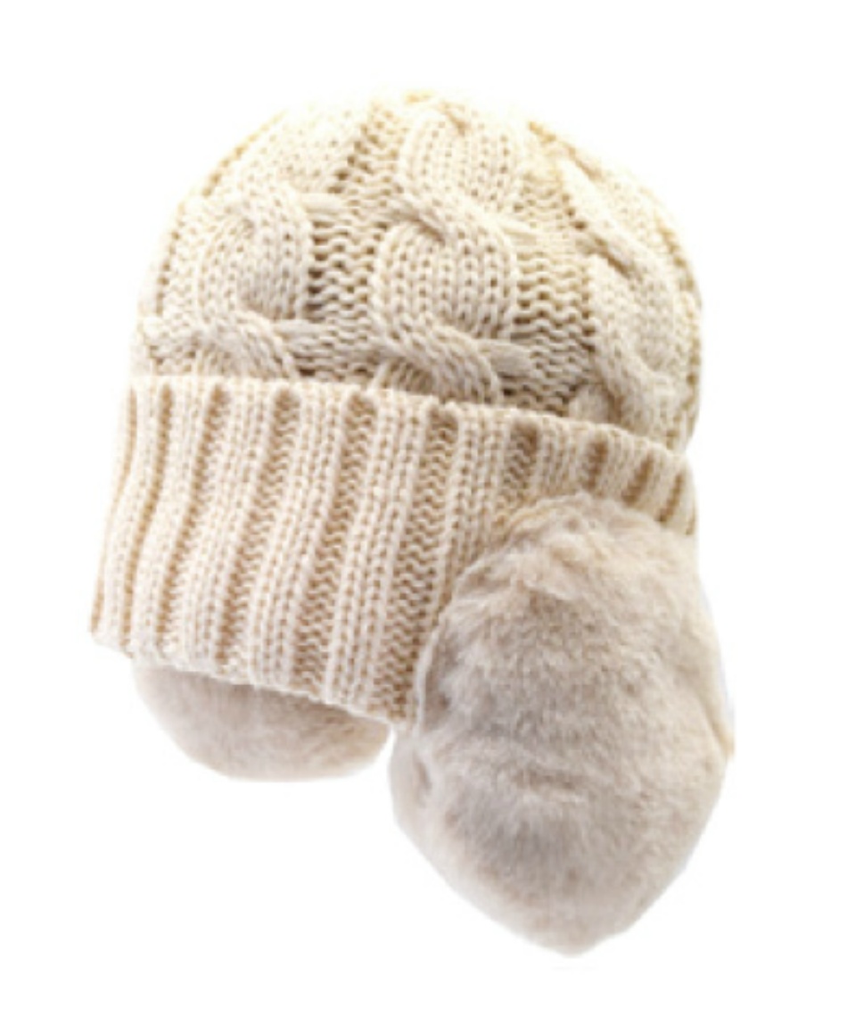 インプルーブ(IMPROVE) ニット帽 Cable Fur Ear Watch 2 NT-6293