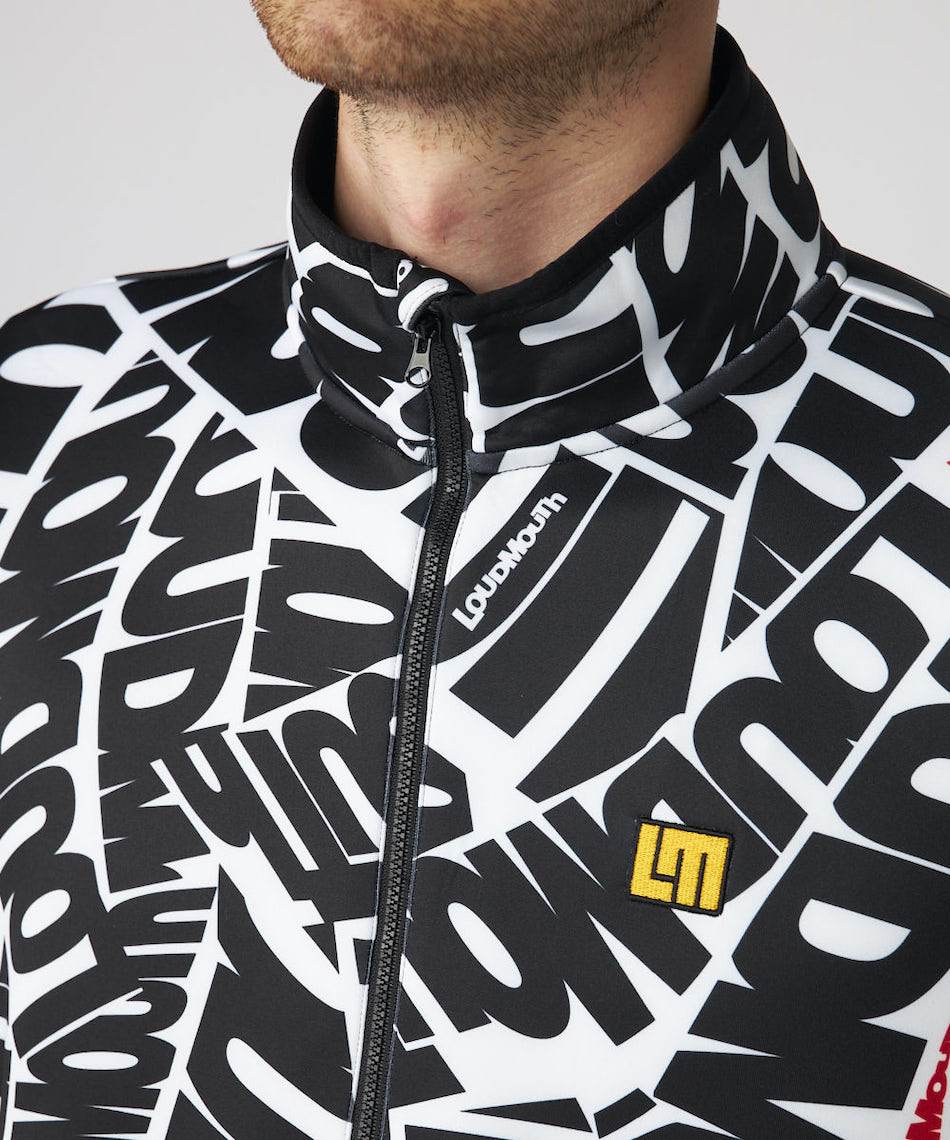 ラウドマウス　裏蓄熱フリースブルゾン　新品未使用 ラウドマウス(LOUDMOUTH) ゴルフウェア ブルゾン ハーフZIPブルゾン