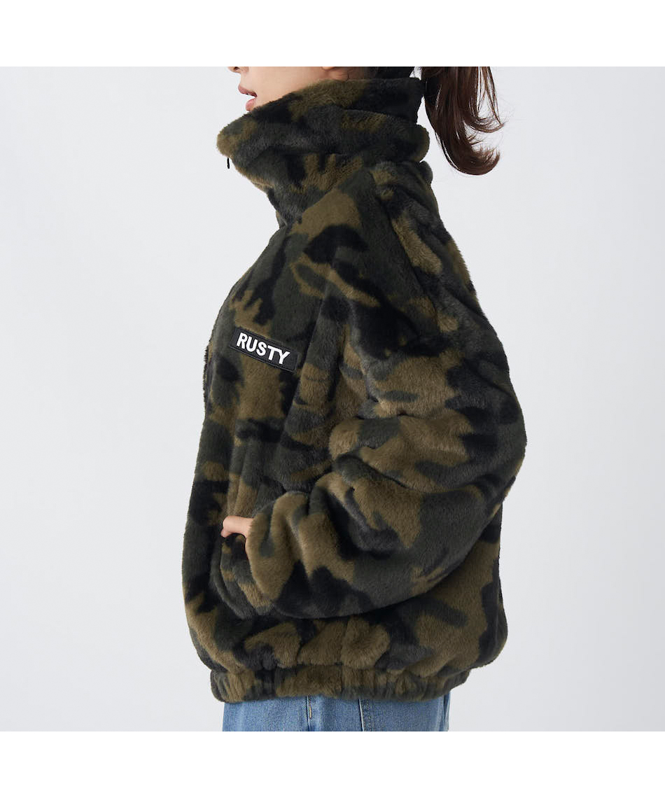 美品♡ダイアグラム ラムファー ボンバージャケット ボア ブルゾン グリーン Diagram（ダイアグラム）の「ボアフェイクムートンジャケット