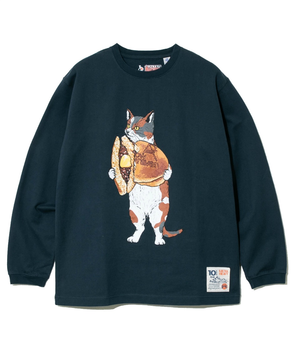 GO SLOW CARAVAN NISSAN　猫　ロンT　長袖　３　黒 限定展開】【NISSAN×go slow caravan】USA/C NISMOレーシング