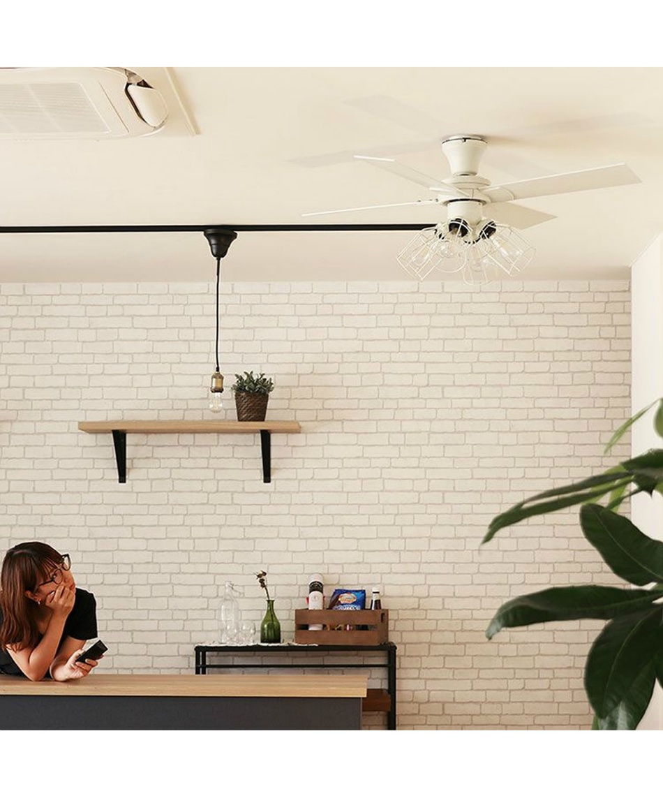 ジャヴァロエルフ JAVALOELF シーリングファン 6～8畳用 4枚羽根 4灯