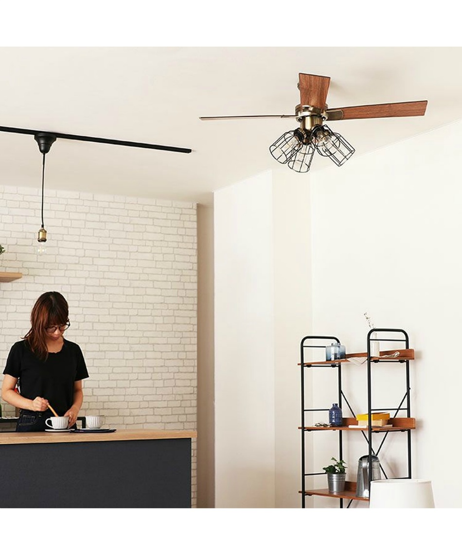 ジャヴァロエルフ JAVALOELF シーリングファン 6～8畳用 4枚羽根 4灯