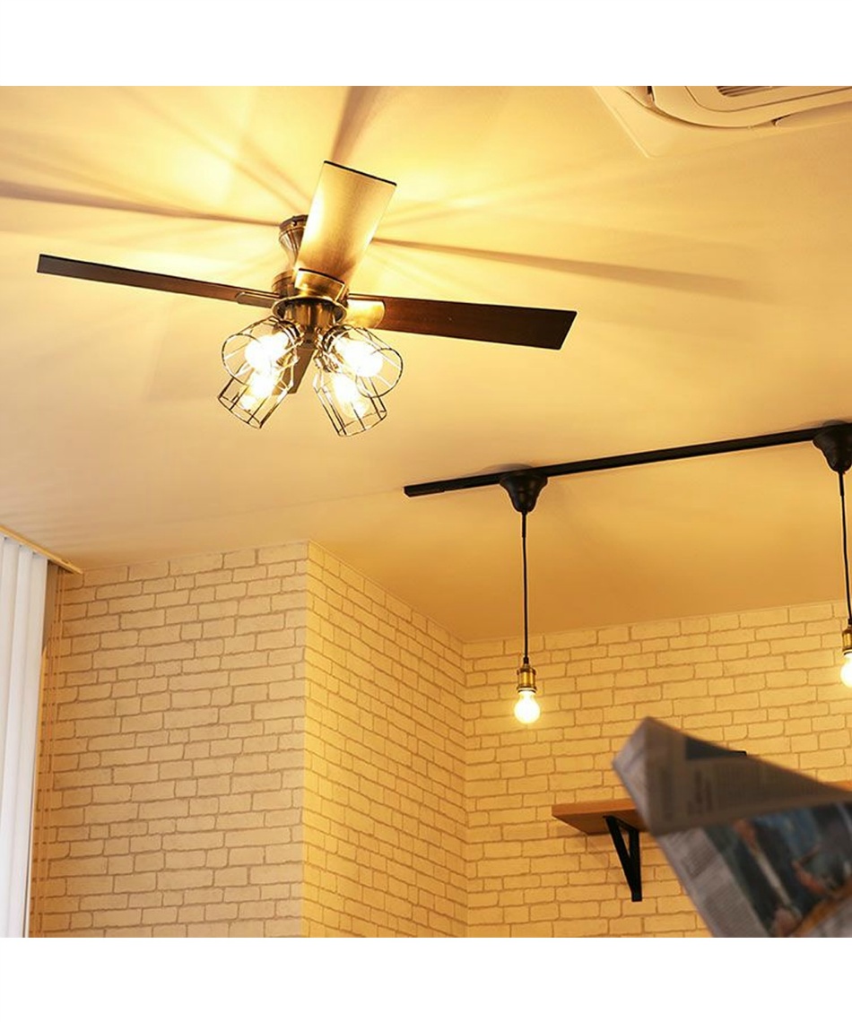 ジャヴァロエルフ JAVALOELF シーリングファン 6～8畳用 4枚羽根 4灯