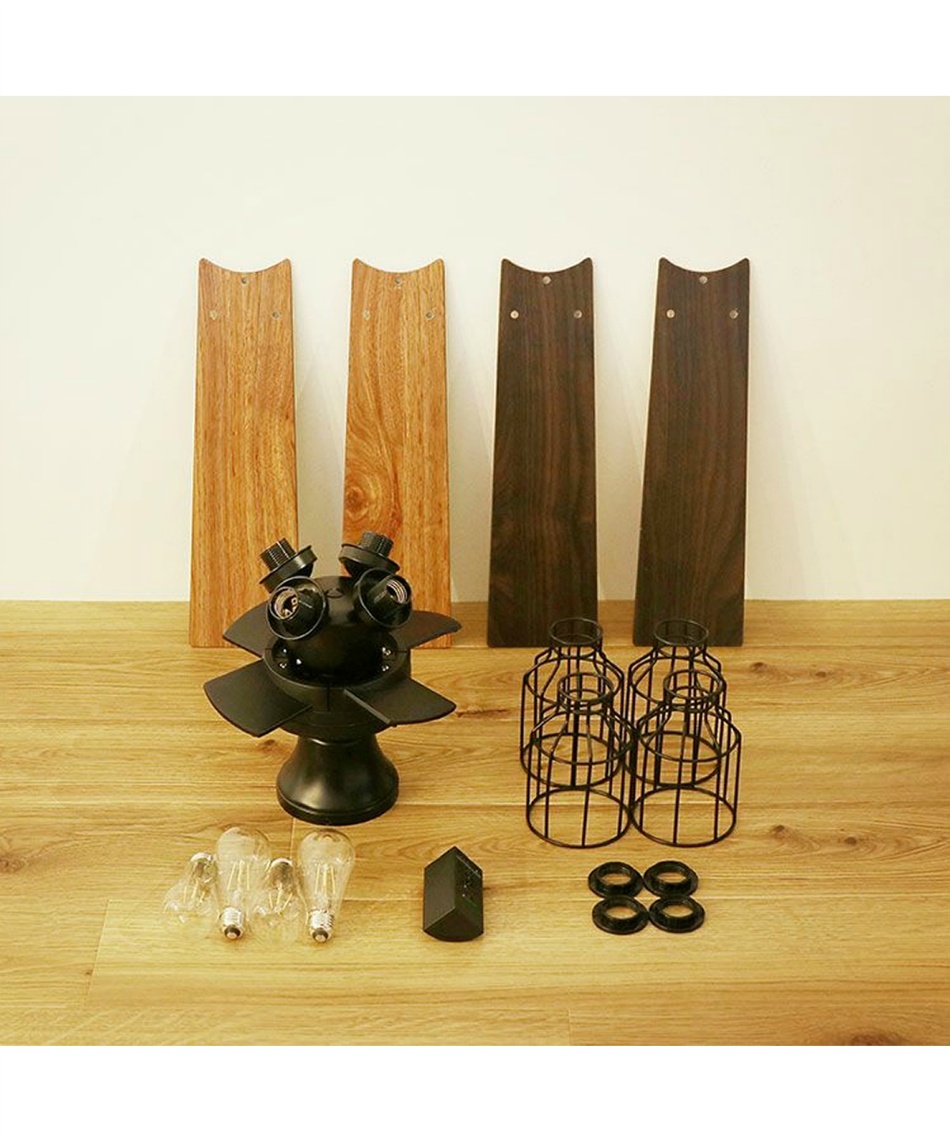 ジャヴァロエルフ JAVALOELF シーリングファン 6～8畳用 4枚羽根 4灯