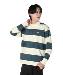 ▶︎【良品】カンタベリー，ラガーシャツ，長袖ポロシャツ，ラグビー，刺繍 良品】Canterbury｜カンタベリー，ポロシャツ，刺繍，ラガー