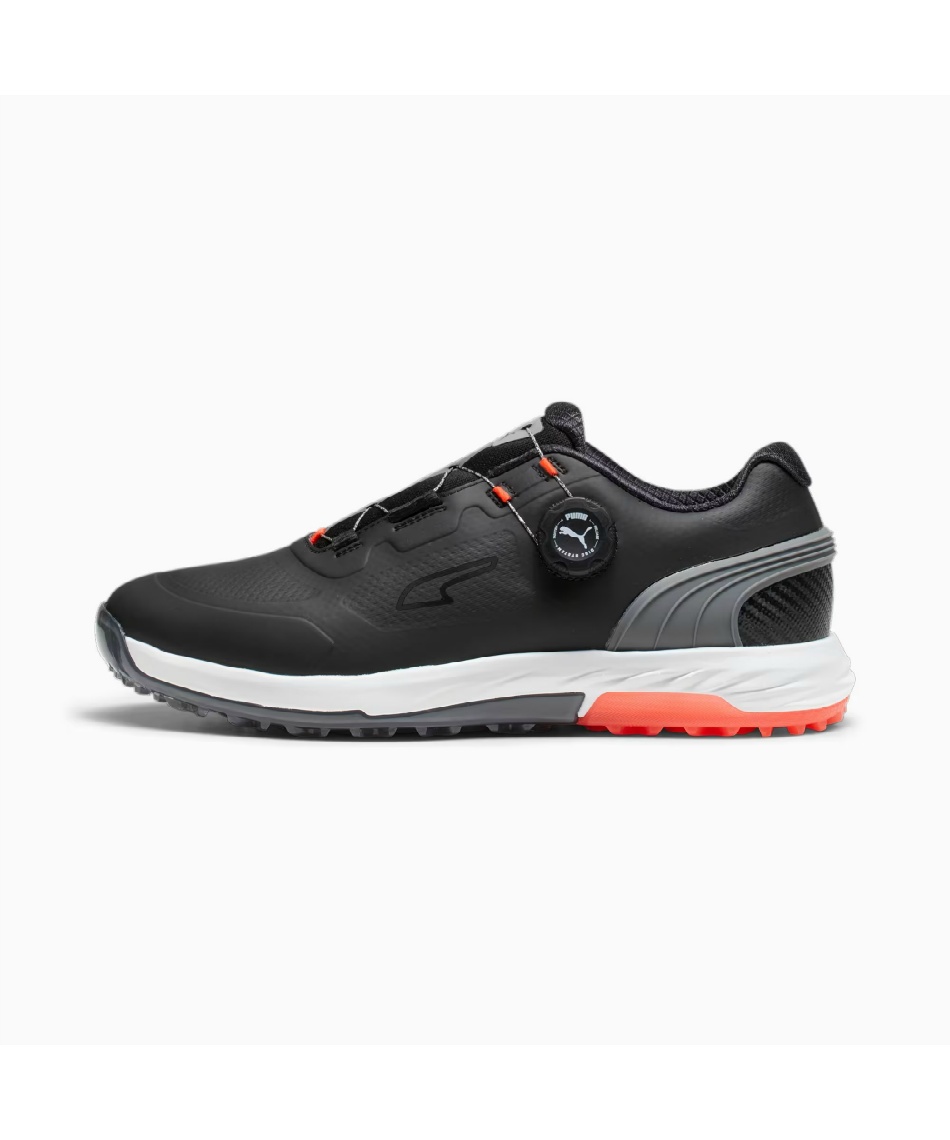 【未使用タグ付】PUMA ゴルフ フード付きジャケット グレー プーマ PUMA ゴルフ W ハイパーストレッチPGWロゴFZコンビ中綿