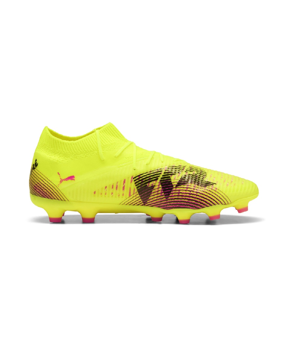 Puma サッカーシューズ ブラック/イエローグリーン　長谷部選手 PUMA プーマ ウルトラ 5 プレイ HG/AG + MID ジュニア(グリーン