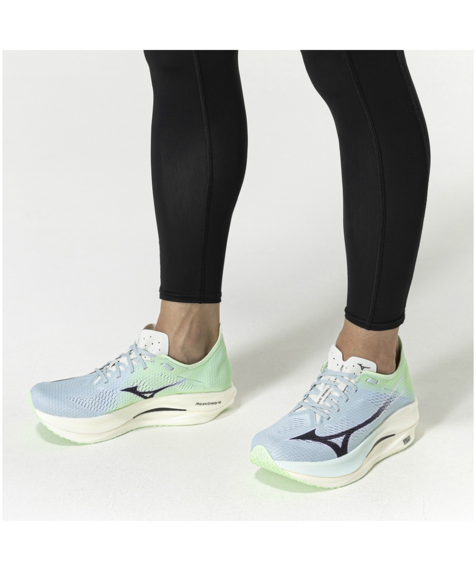 ウエーブリベリオンプロロー ミズノ（MIZUNO）（メンズ、レディース）ランニングシューズ