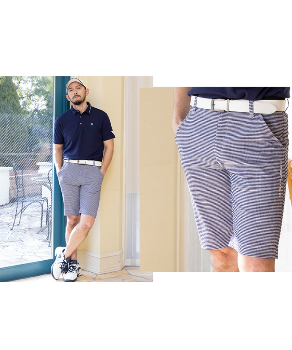 ゴルフウェア ショートパンツ ストレッチサッカーショートパンツ