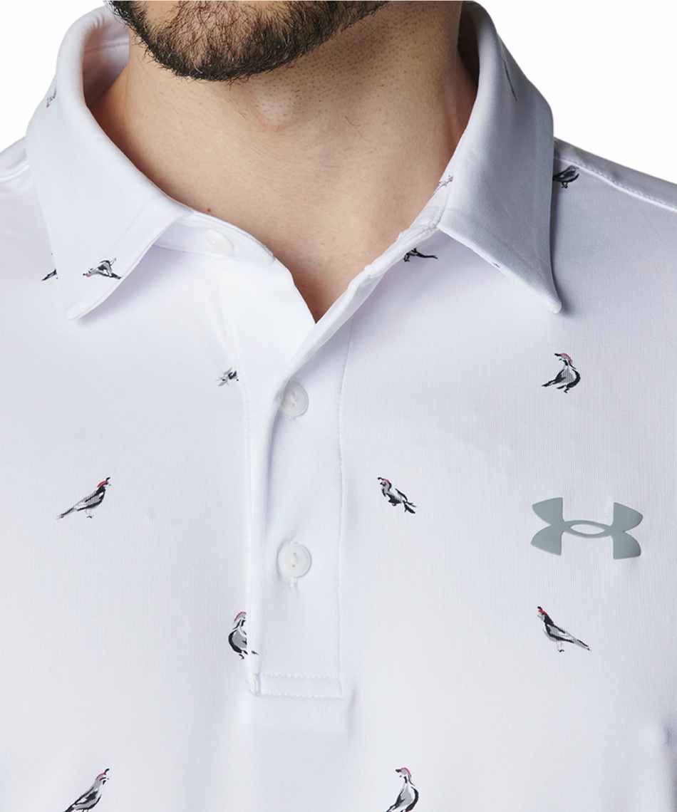 アンダーアーマー(UNDER ARMOUR) ゴルフウェア ポロシャツ 半袖 UA Playoff 3.0 Printed Polo ...