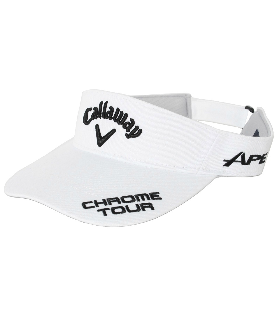 RomaRo ゴルフシャツ ホワイト サイズL サンバイザーセット ゴルフ サンバイザー TOUR RTW VISOR 25 JM ツアーツイル