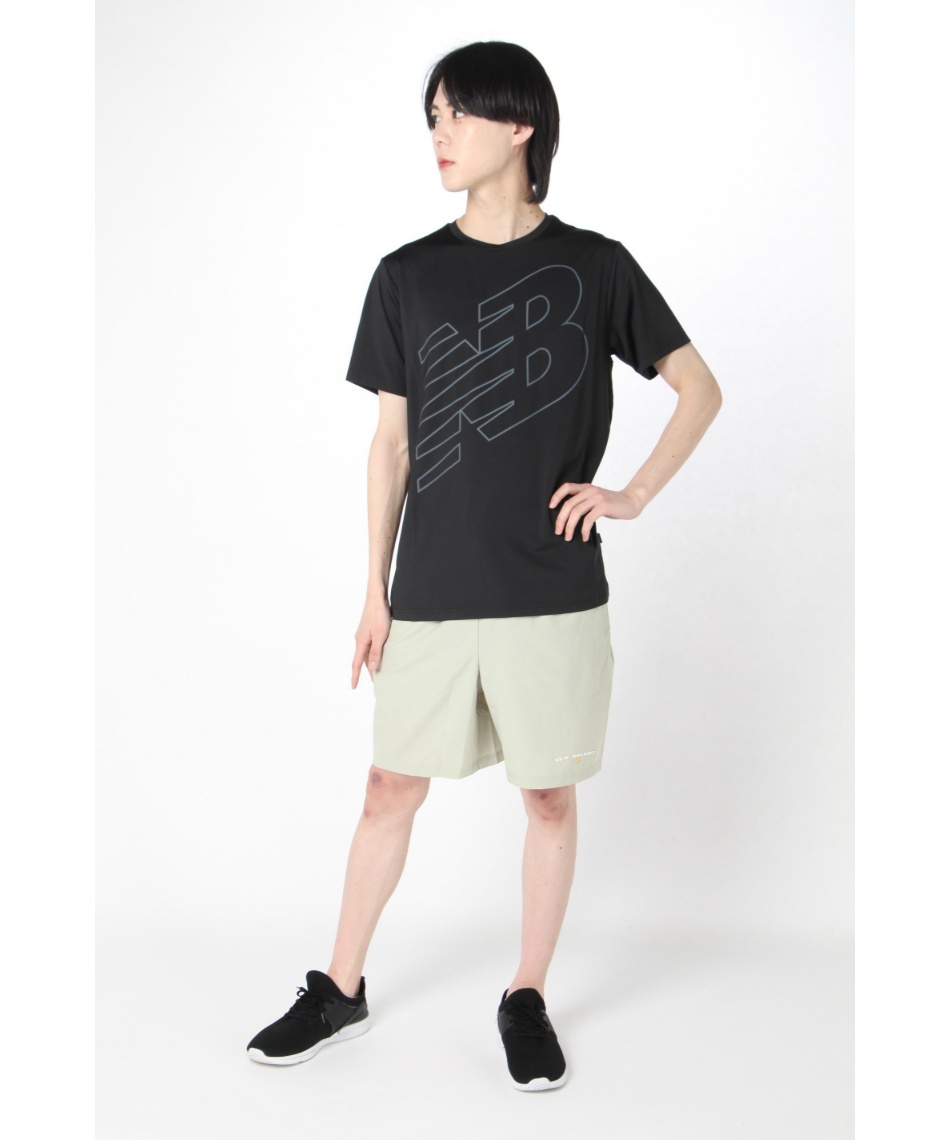 ニューバランス(new balance) Tシャツ 半袖 ビッグロゴ 機能Tシャツ