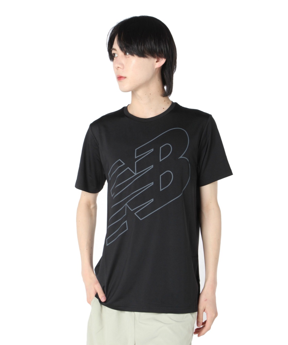 ニューバランス(new balance) Tシャツ 半袖 ビッグロゴ 機能Tシャツ