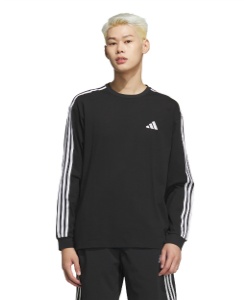Tシャツ 長袖 エッセンシャルズ プラス ルーズフィット スリー