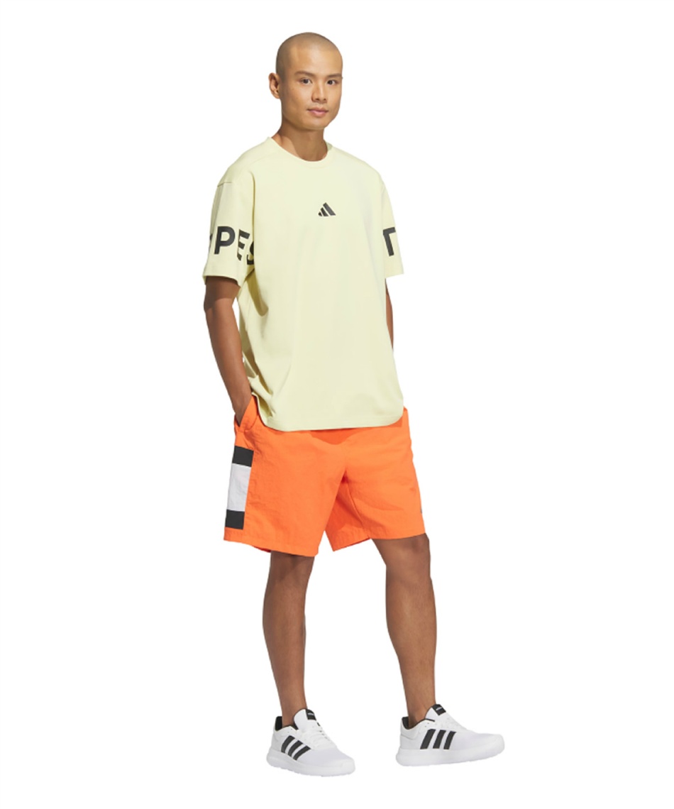 アディダス　ワッフル　バミューダ　ハーフパンツ　ベージュ系　あいみょん org.jpg
