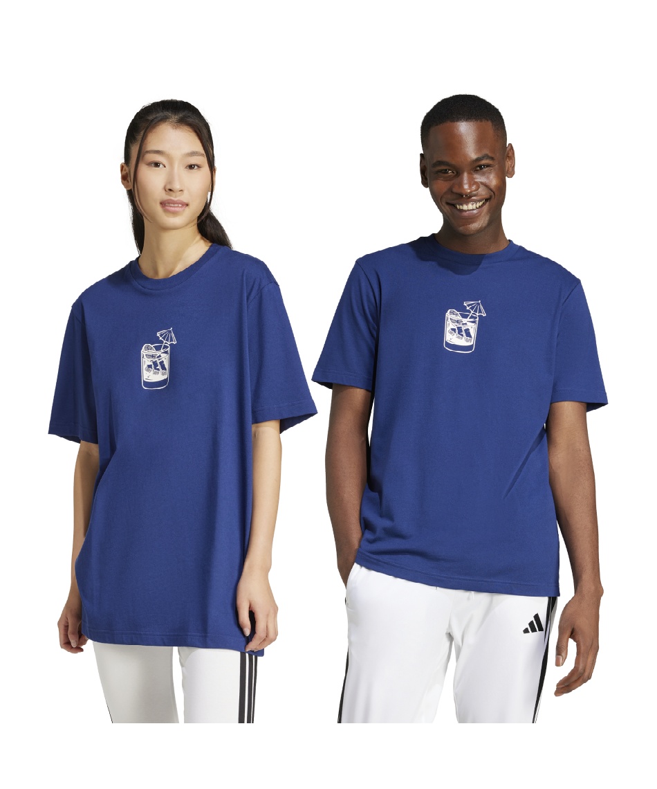 アディダス(adidas) Tシャツ 半袖 ラウンジ ドリンクグラフィック 半袖