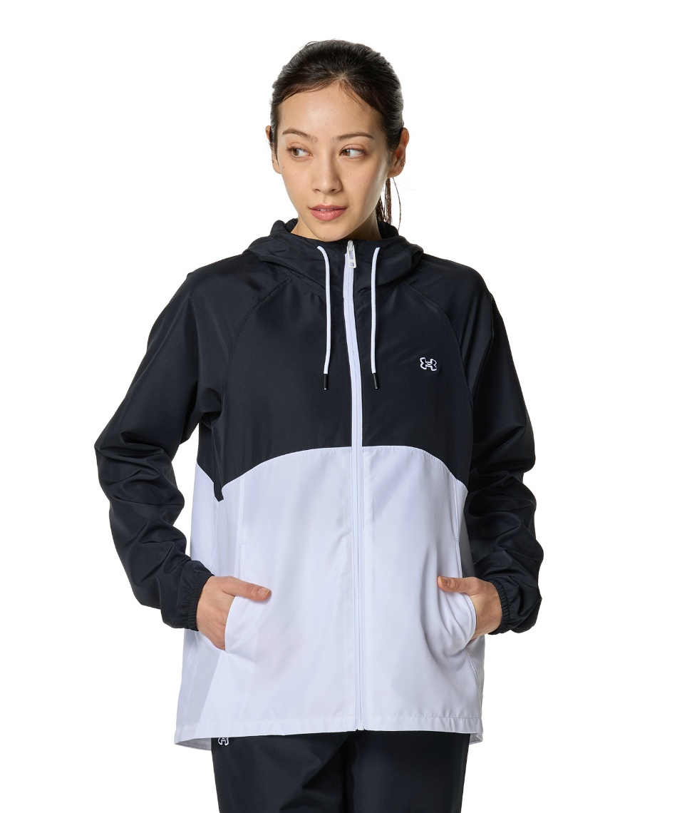 UNDER ARMOUR ワードマークウーブンフルジップジャケット 送関込 アンダーアーマー（UNDER ARMOUR）（レディース）フード付き 撥