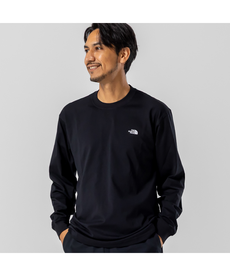 Tシャツ 長袖 ロングスリーブフラッシュドライヌプシコットンティー