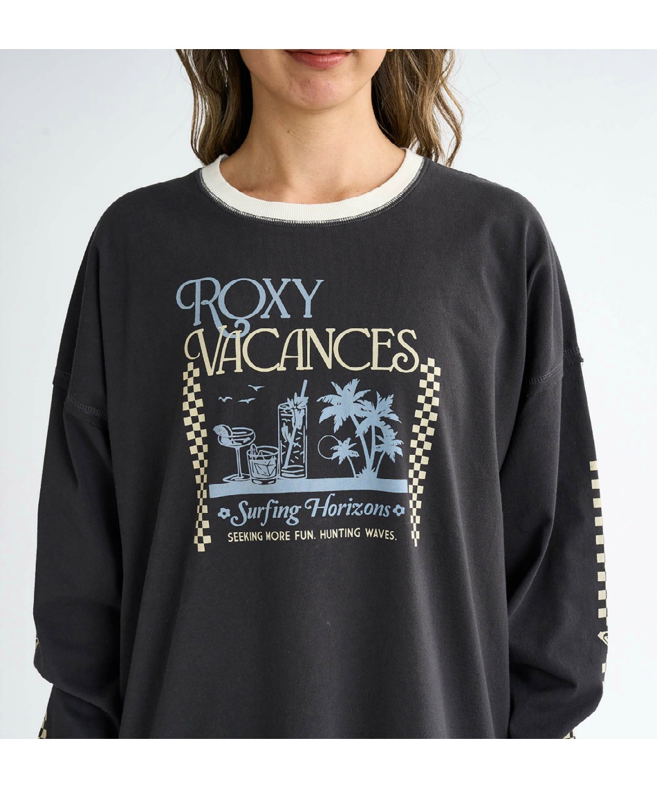 ロキシー(ROXY) Tシャツ 長袖 SEEKING MORE FUN ウィメンズ Tシャツ