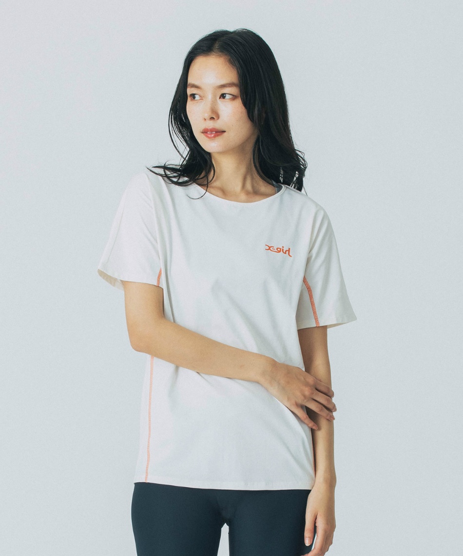 エックスガール(X-girl) Tシャツ 半袖 ATHLETIC ドルマン半袖機能T