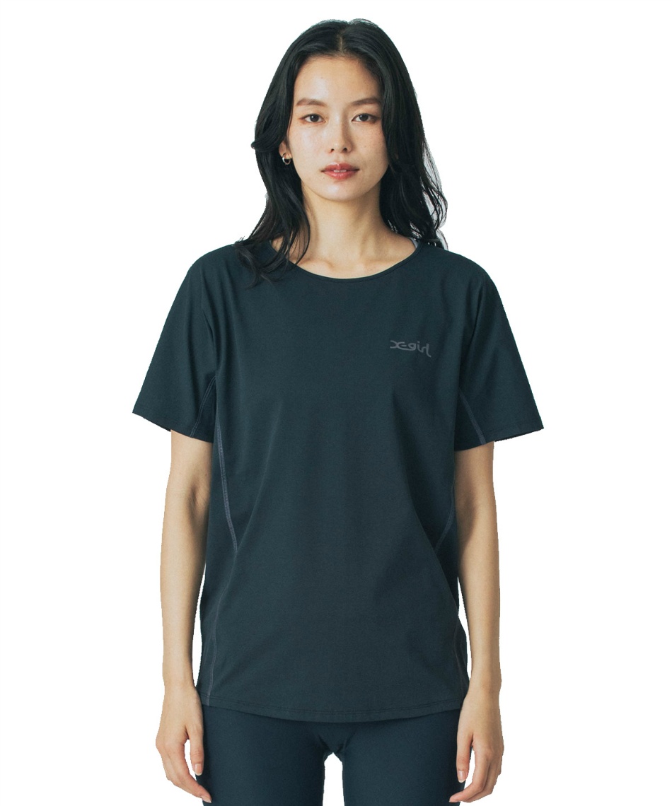 l|Cg47pt 5% OFF^SALE GbNXK[(X-girl) TVc  ATHLETIC h}@\T 155251013003 fB[X BK L