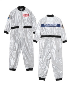 l|Cg124pt 30% OFF^SALE yz`X(CHUMS) Opc LbYXy[XWvX[c Kids Space Jump Suit CH23-1106 WjA Silver 115|130iL