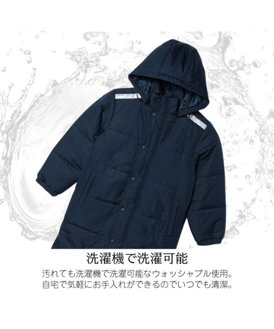 ジュニアベンチコート 子供 ジャケット アウター フード付き