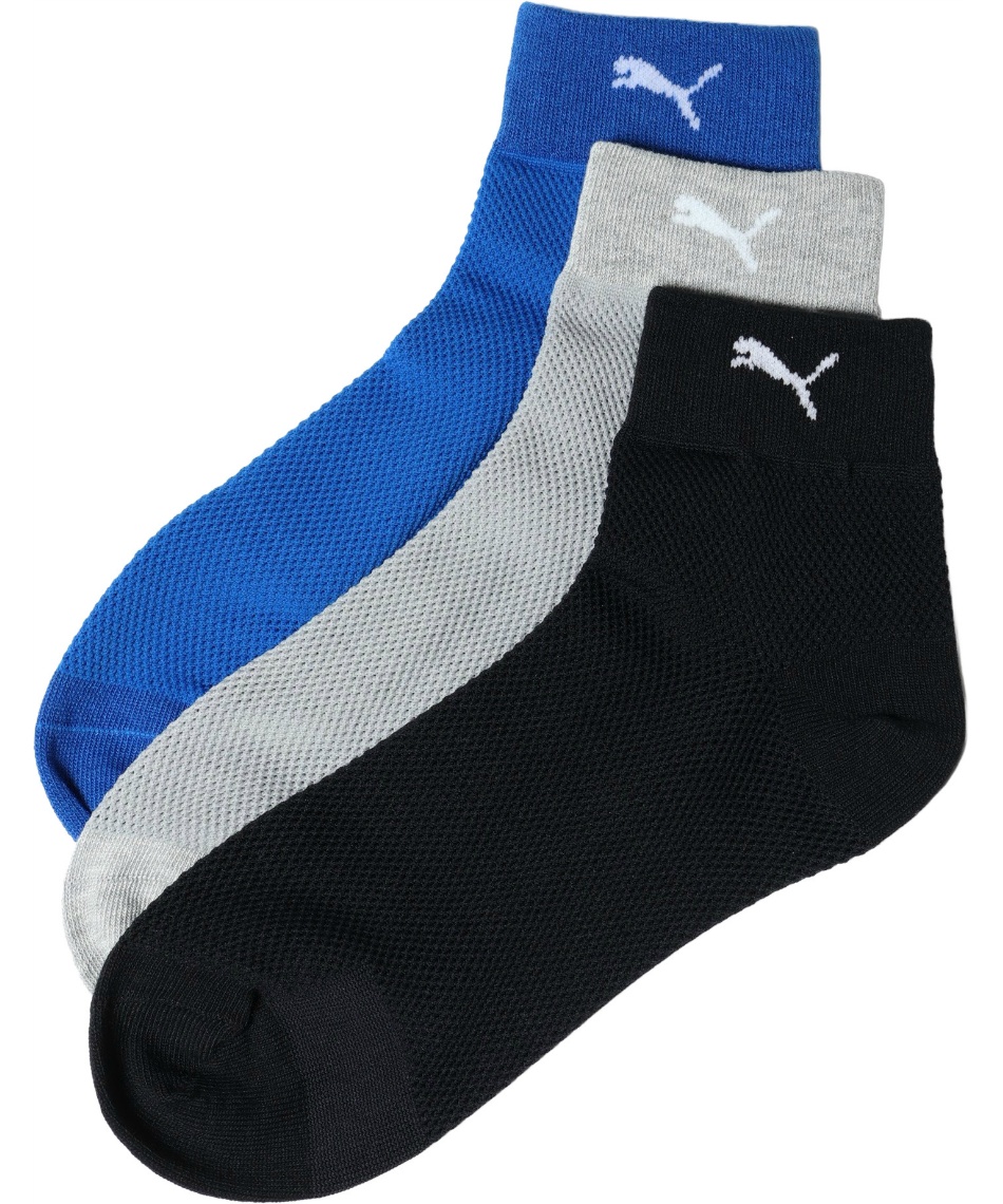 mayufuji☆ 3点 プーマ(PUMA) ゴルフ ソックス 3Pビックメッシュショートソックス 2823
