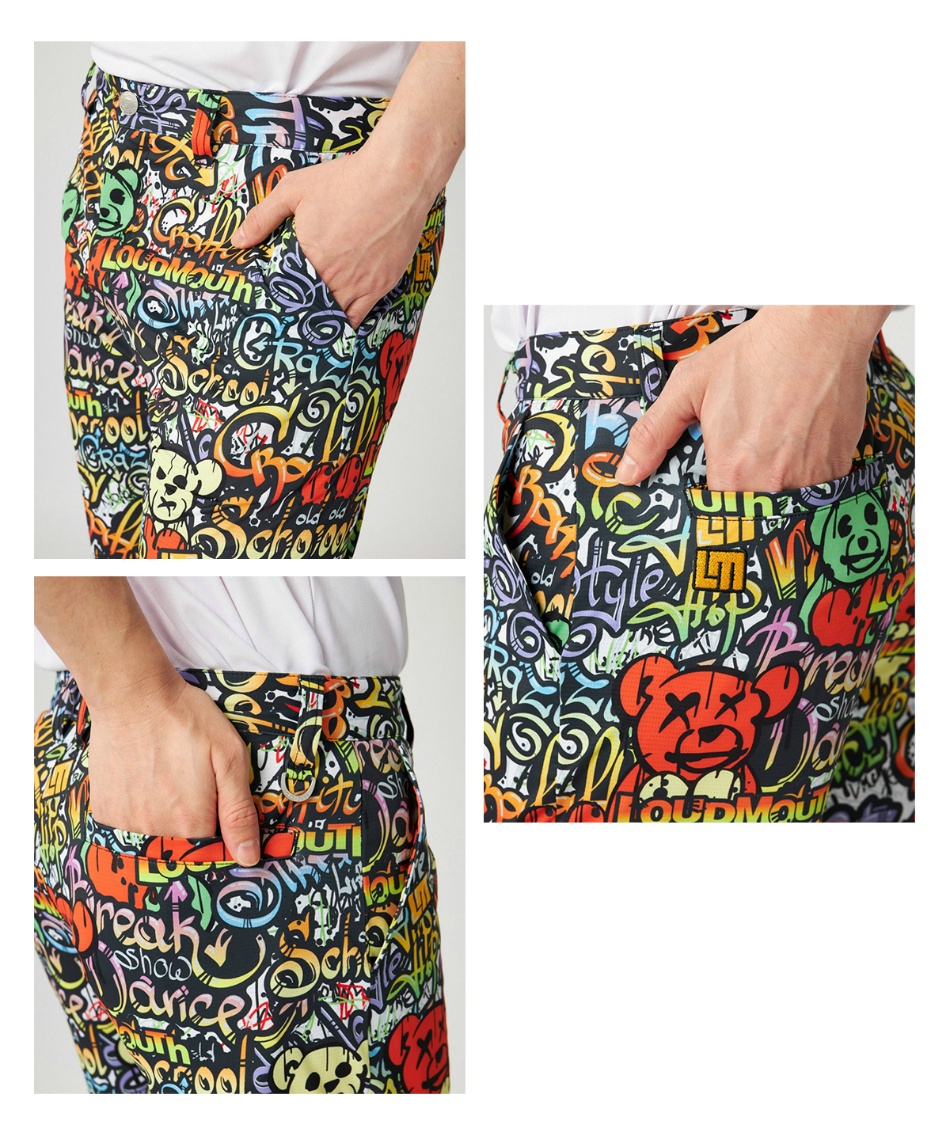 ゴルフウェア ショートパンツ エコベントメッシュ柄ショートパンツ