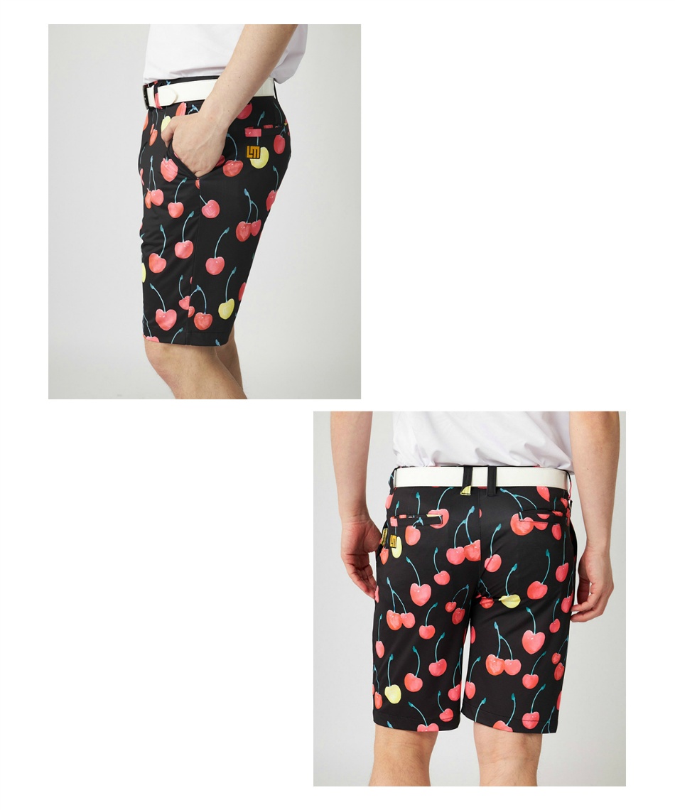 ゴルフウェア ショートパンツ エコベントメッシュ柄ショートパンツ