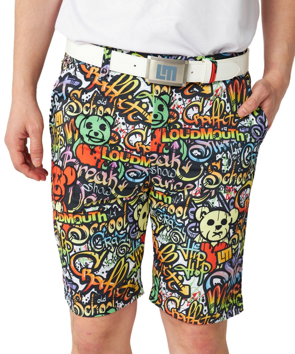 ゴルフウェア ショートパンツ エコベントメッシュ柄ショート