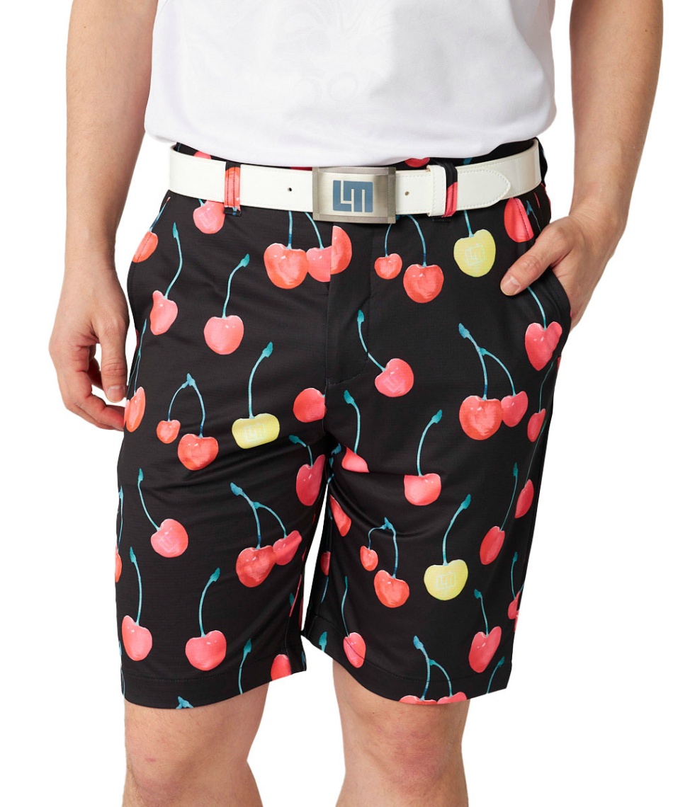 ゴルフウェア ショートパンツ エコベントメッシュ柄ショート