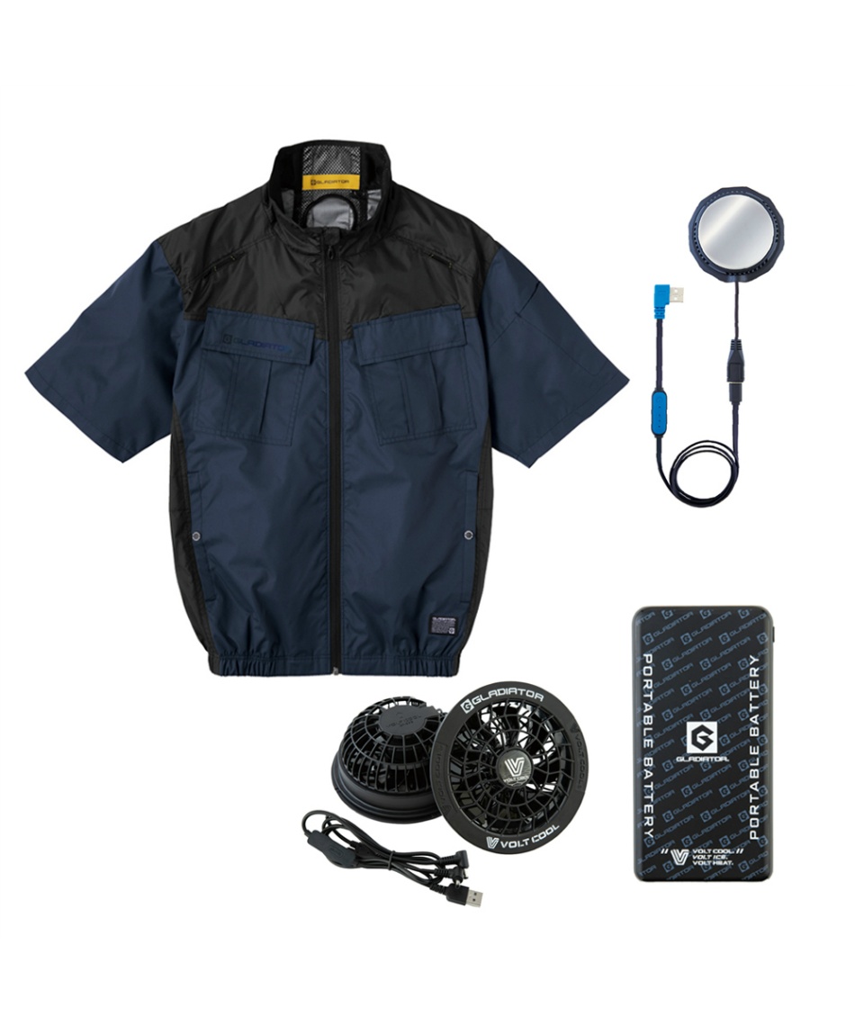 グラディエーター(GLADIATOR) 空調ウェア 半袖ブルゾン ボルト