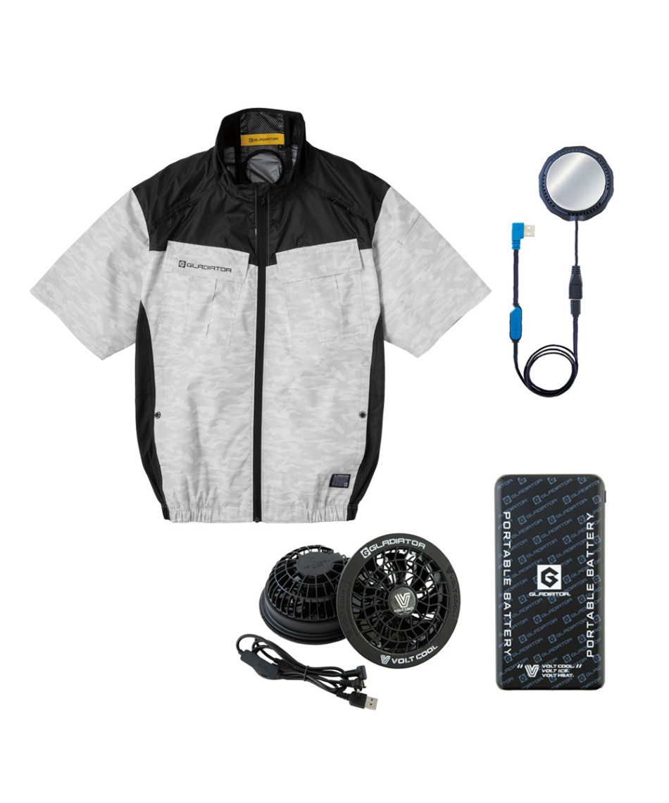 グラディエーター(GLADIATOR) 空調ウェア 半袖ブルゾン ボルト