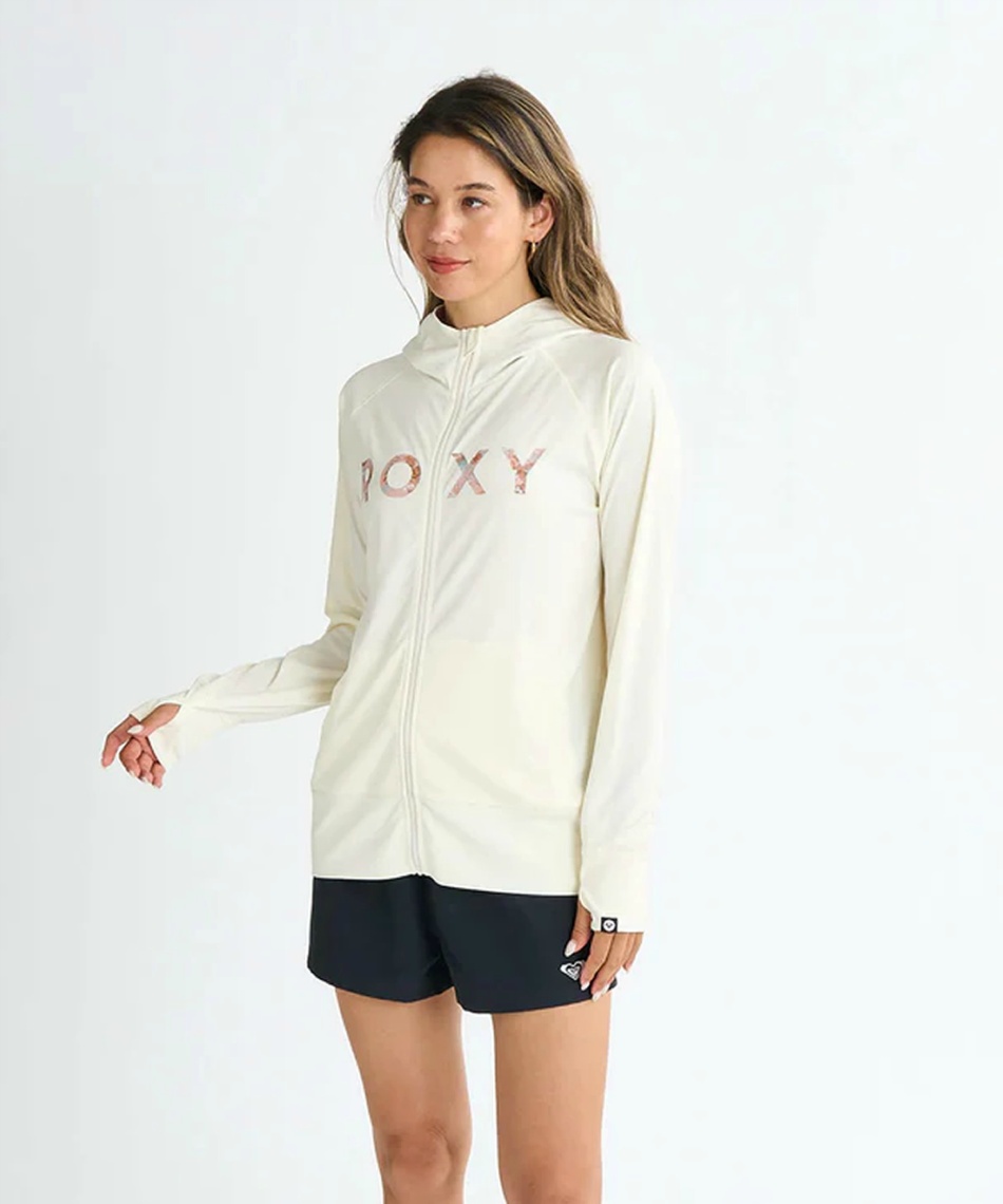 ロキシー(ROXY) ラッシュガード 長袖 ARTSY FLORAL LOGO PARKA